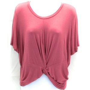 Active USA Womens Casual Top Short Sleeve M